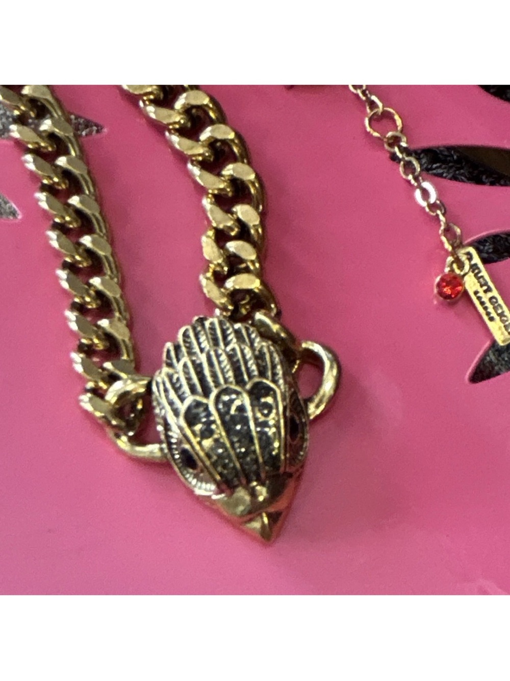 Gold Chain Necklace and Bracelet Set - Hash tag- Kurt Geiger - Picture 2 of 9